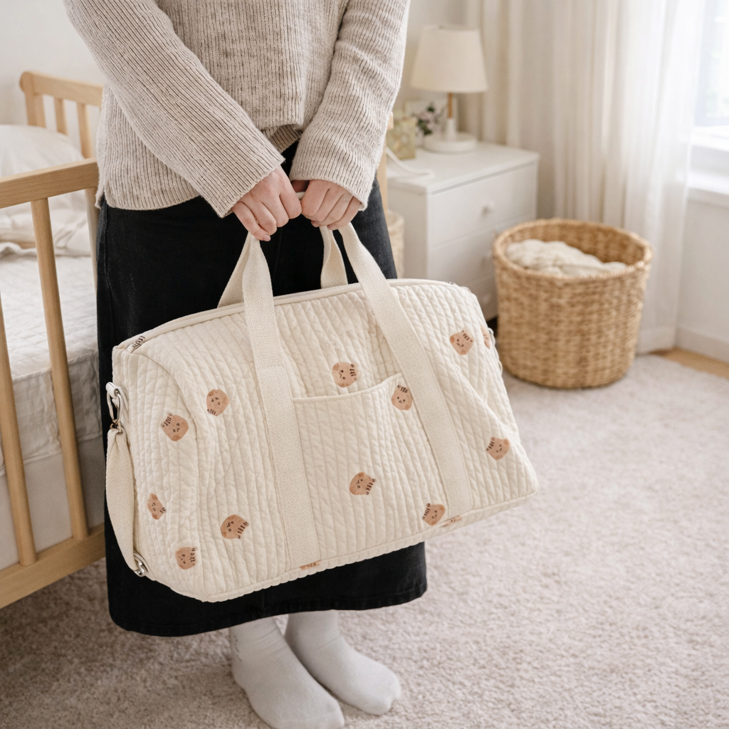 BEARY – Bestickte Mama Bag